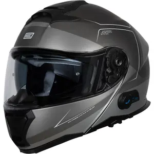 Capacete Origine Logic Privilege - Branco/Cinza Titânio Fosco (Articulado)