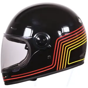 Capacete Origine Vega Sunrise - Preto/Vermelho Fosco