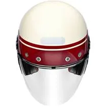 Capacete SMK Retro Jet Seven - Branco Brilho