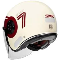 Capacete SMK Retro Jet Seven - Branco Brilho
