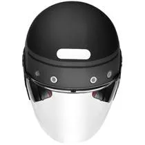 Capacete SMK Retro Jet Seven - Preto/Cinza Fosco