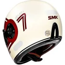 Capacete SMK Retro Seven - Branco Brilho
