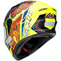 Capacete SMK Stellar Graffiti - Amarelo Flúor