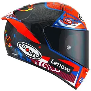 Capacete Suomy SR-GP Bagnaia 2021 - Laranja/Azul