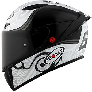 Capacete Suomy Track 1 Bagnaia Winter Test - Branco/Cinza/Preto