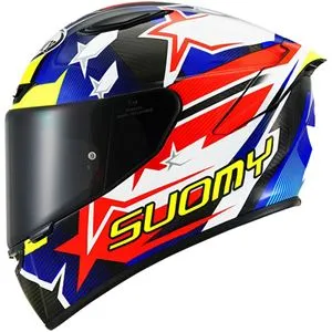 Capacete Suomy Track 1 Higher - Preto/Azul