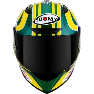 Capacete Suomy Track 1 Troy Bayliss 2005 - Amarelo/Verde/Azul