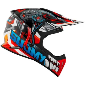 Capacete Suomy X-Wing Snake - Branco/Vermelho