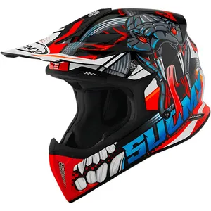 Capacete Suomy X-Wing Snake - Branco/Vermelho