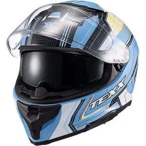 Capacete Texx Kaiman Flag Argentina - Azul/Branco/Amarelo