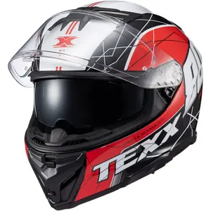 Capacete Texx Kaiman Vector - Vermelho/Preto/Branco