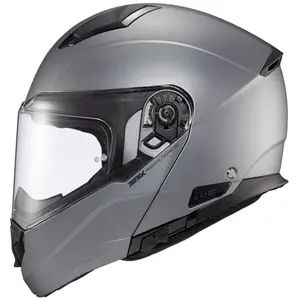 Capacete Texx Kratos Solid - Cinza Titânio Fosco (Articulado)