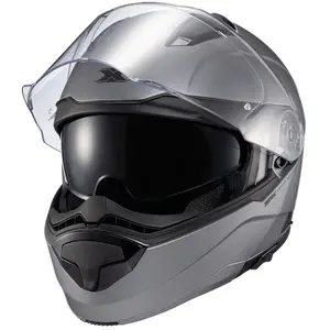 Capacete Texx Kratos Solid - Cinza Titânio Fosco (Articulado)