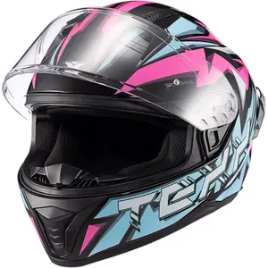 Capacete Texx Raptor Genesis - Azul/Rosa/Branco