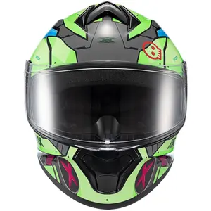 Capacete Texx Spihe Gear - Verde/Azul/Rosa