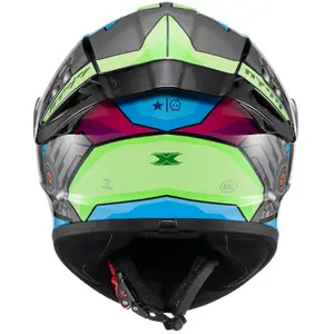 Capacete Texx Spihe Gear - Verde/Azul/Rosa
