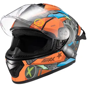 Capacete Texx Spihe Gear - Vermelho/Azul
