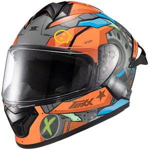 Capacete Texx Spihe Gear - Vermelho/Azul