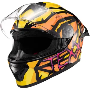 Capacete Texx Spihe Massai - Laranja/Amarelo