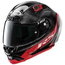 Capacete X-Lite X-803 RS Ultra Carbon Hot Lap Preto/Vermelho