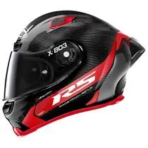 Capacete X-Lite X-803 RS Ultra Carbon Hot Lap Preto/Vermelho