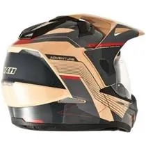 Capacete X11 Crossover Adventure - Areia/Vermelho Brilho