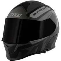 Capacete X11 Revo Pro Surround - Preto/Cinza Fosco