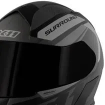 Capacete X11 Revo Pro Surround - Preto/Cinza Fosco