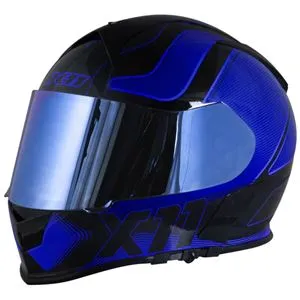 Capacete X11 Revo Pro Tronix - Azul/Preto