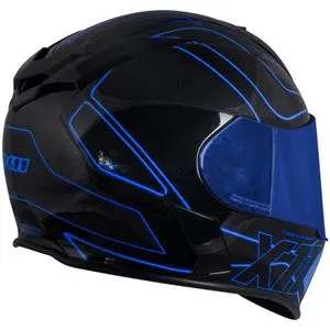 Capacete X11 Revo Pro Tronix - Azul/Preto