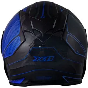 Capacete X11 Revo Pro Tronix - Azul/Preto