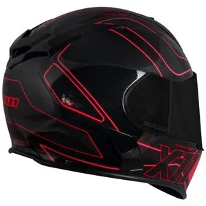 Capacete X11 Revo Pro Tronix - Vermelho/Preto