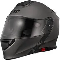 Capacete X11 Turner Solides Cinza Fosco (Escamoteável)