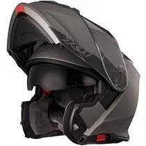 Capacete X11 Turner Solides Cinza Fosco (Escamoteável)