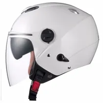 Capacete Zeus 202FB Com Viseira Solar Branco