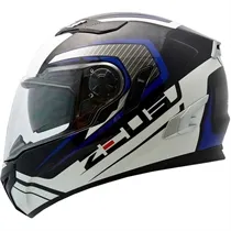 Capacete Zeus 813 Special Edition Monaco Preto/Azul Brilho