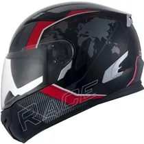 Capacete Zeus 813 Special Edition Racing Preto/Vermelho Brilho