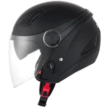 Capacete Zeus New City 610 Com Viseira Solar Preto Fosco