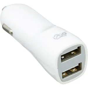 Carregador Veicular i2GO Basic Com 2 Saídas USB Entrada 12-24V / Saída 5V-2,1A Branco
