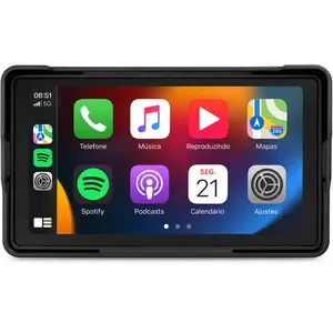 Central Multimídia para Moto Knup - RA931 (5 Polegadas) - CarPlay e Android Auto
