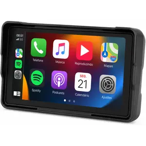 Central Multimídia para Moto Knup - RA931 (5 Polegadas) - CarPlay e Android Auto