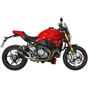 Escapamento MIVV MK3 Ducati Monster 821/1200 (Dupla com Link Pipe) - Fibra de Carbono