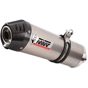Escapamento MIVV Oval Triumph Tiger 900/GT/Pro/Rally (com Link Pipe) - Titânio/Fibra de Carbono