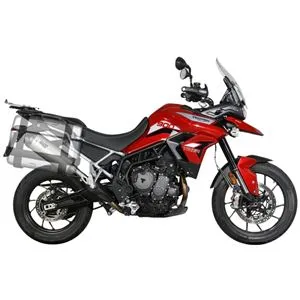 Escapamento MIVV Oval Triumph Tiger 900/GT/Pro/Rally (com Link Pipe) - Titânio/Fibra de Carbono