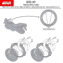 Flange para Bolsa de Tanque Givi Tanklock Triumph - BF02BR