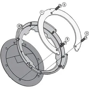 Flange para Bolsa de Tanque Givi Tanklock Yamaha XTZ 250 Lander - BF48