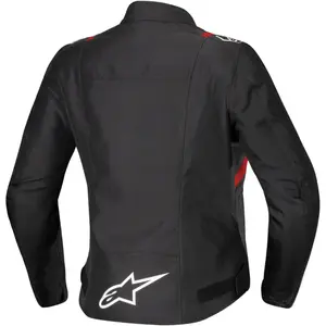 Jaqueta Alpinestars Stella T SPS V2 WP Preto/Branco/Vermelho Fluor (Impermeável)