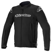 Jaqueta Alpinestars T-GP Force Preto/Branco (Ventilada)