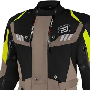 Jaqueta ASW Pangea Preto/Caqui/Amarelo Fluor