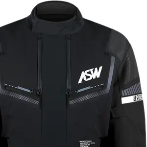 Jaqueta ASW Tectonic - Preto/Branco (100% Impermeável)